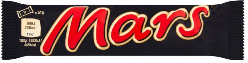 Mars Chocolate Bar Pack of 24 of 51 g