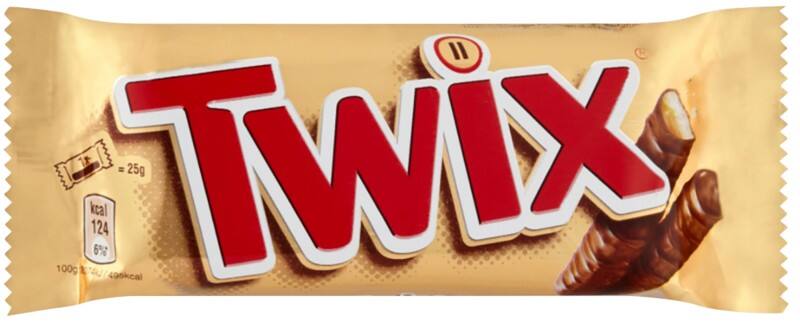 Twix Caramel Chocolate Bar Pack of 25 of 50 g