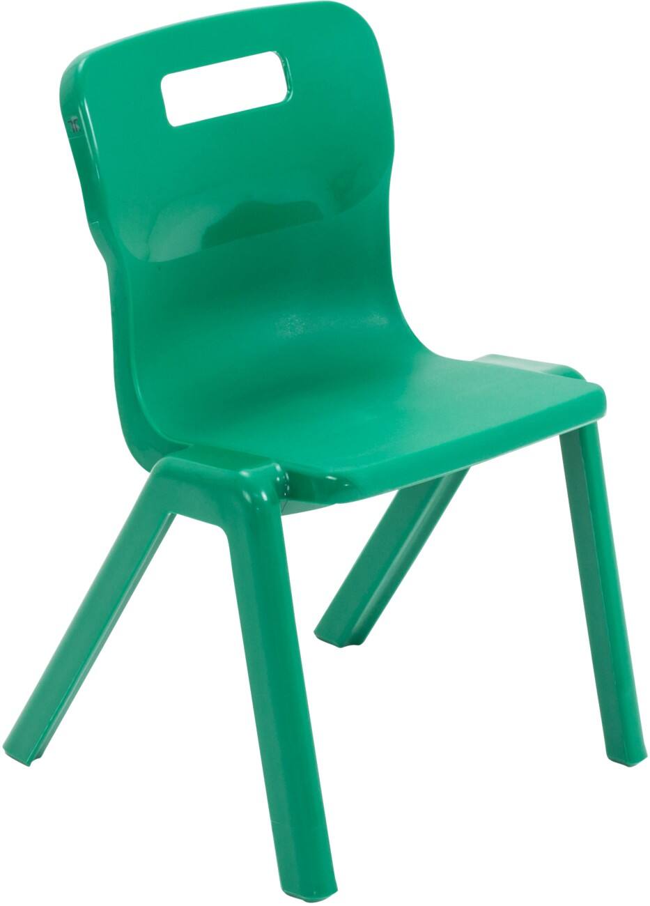 TITAN ONE-PIECE Chair Plastic Without armrest Green T2-GN 360 x 345 x 97 mm 4-6 years