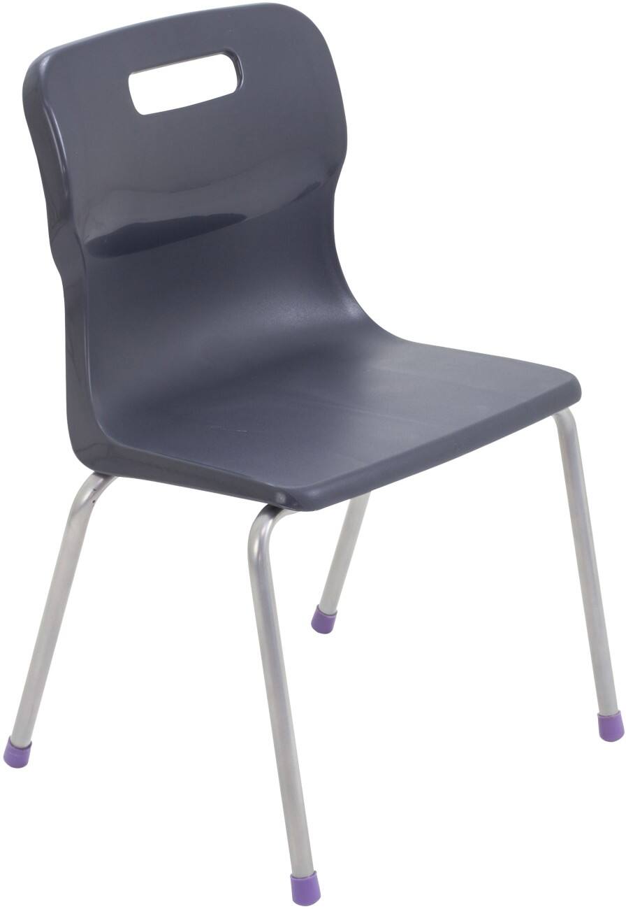TITAN Chair Plastic Without armrest Charcoal T12-C 420 x 375 x 95 mm 4-6 years