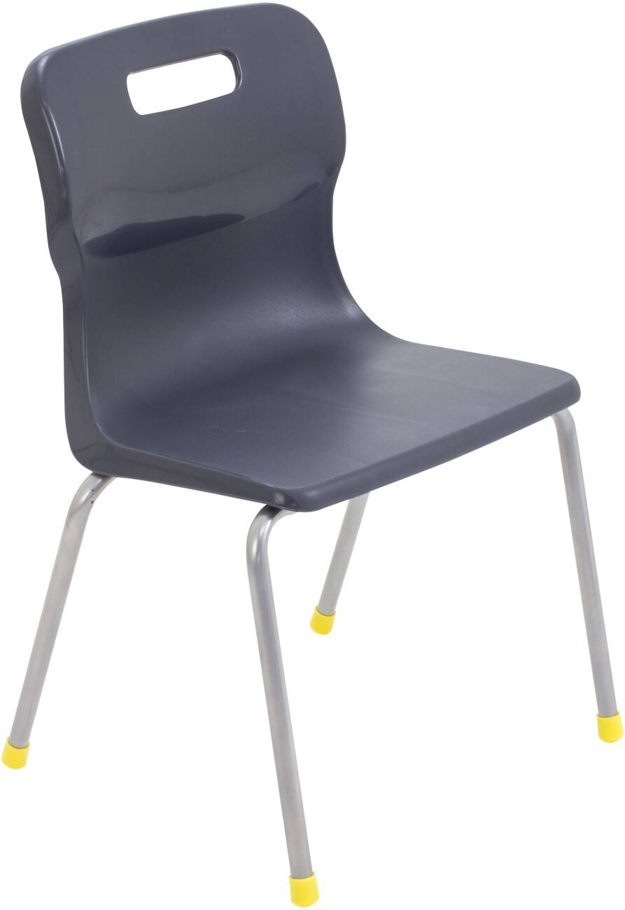 TITAN Chair Plastic Without armrest Charcoal T13-C 420 x 375 x 95 mm 6-8 years