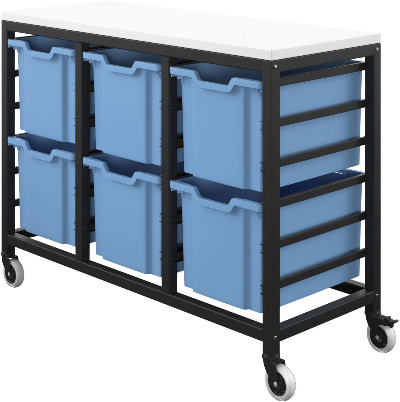 TITAN Storage Unit PP (Polypropylene) Blue 390 x 438 x 795 mm