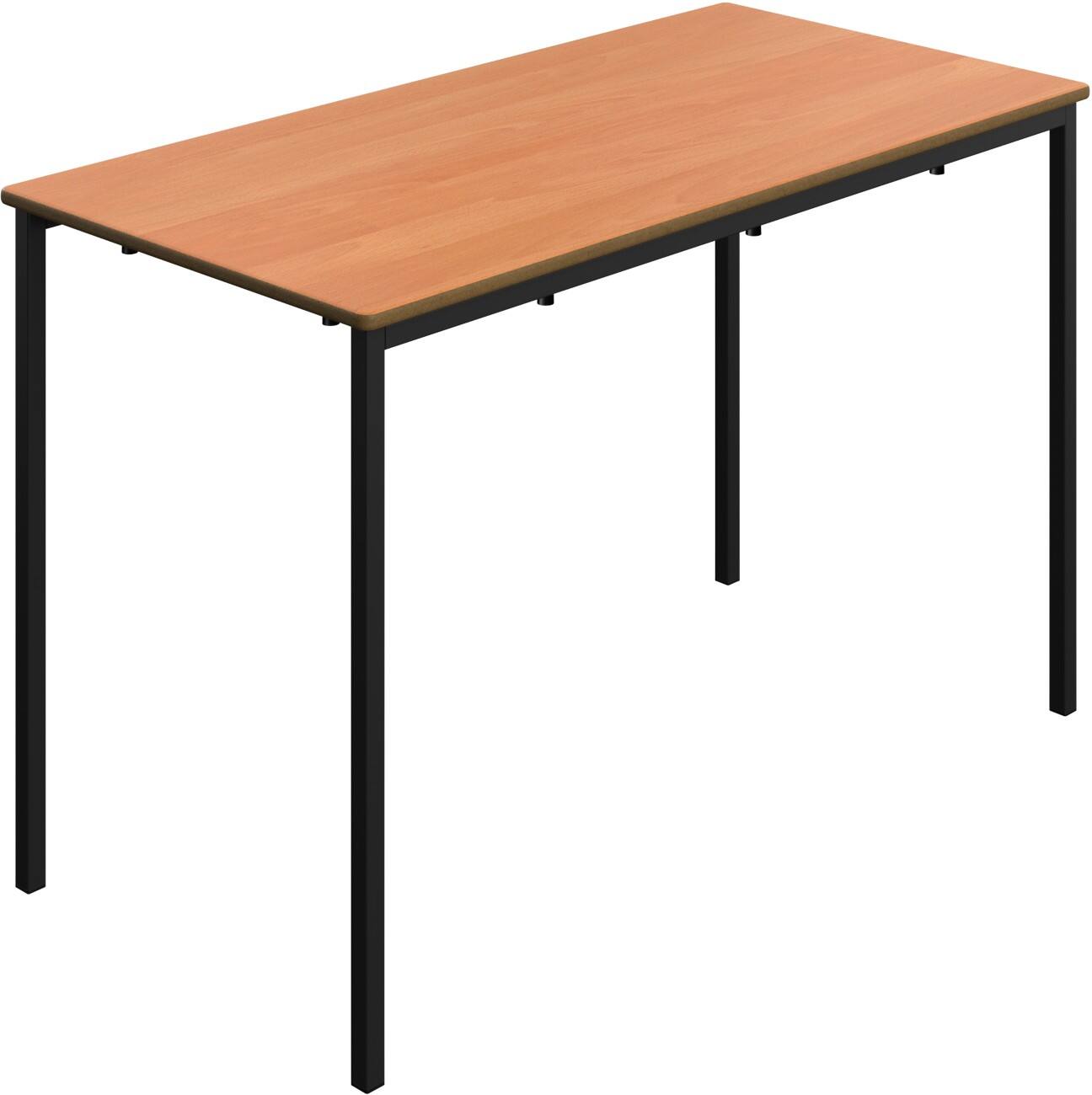 TITAN Rectangular Table MDF (Medium-Density Fibreboard) Brown Black 1,200 x 600 x 760 mm 14+ years