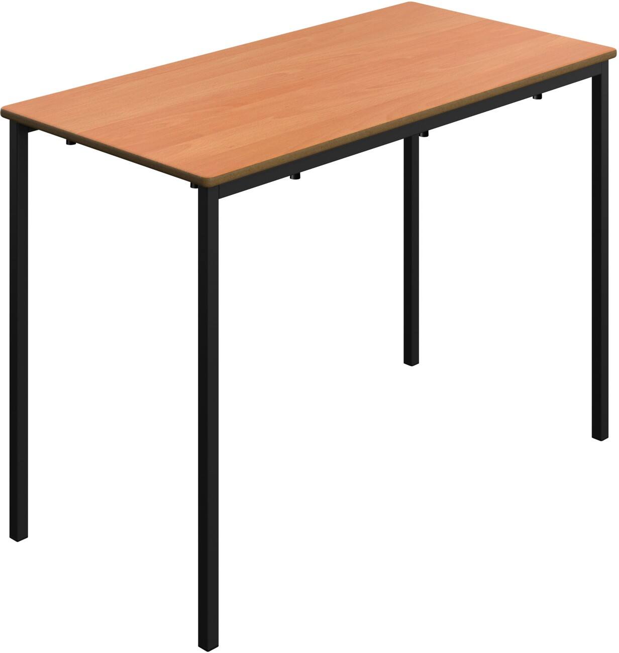 TITAN Rectangular Table MDF (Medium-Density Fibreboard) Brown Black 1,100 x 550 x 760 mm 14+ years