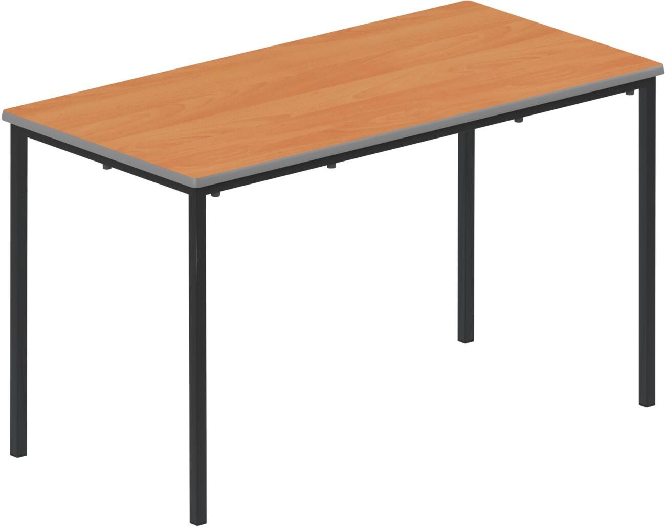 TITAN Rectangular Table MDF (Medium-Density Fibreboard) Brown Black 1,200 x 600 x 710 mm 11-14 years