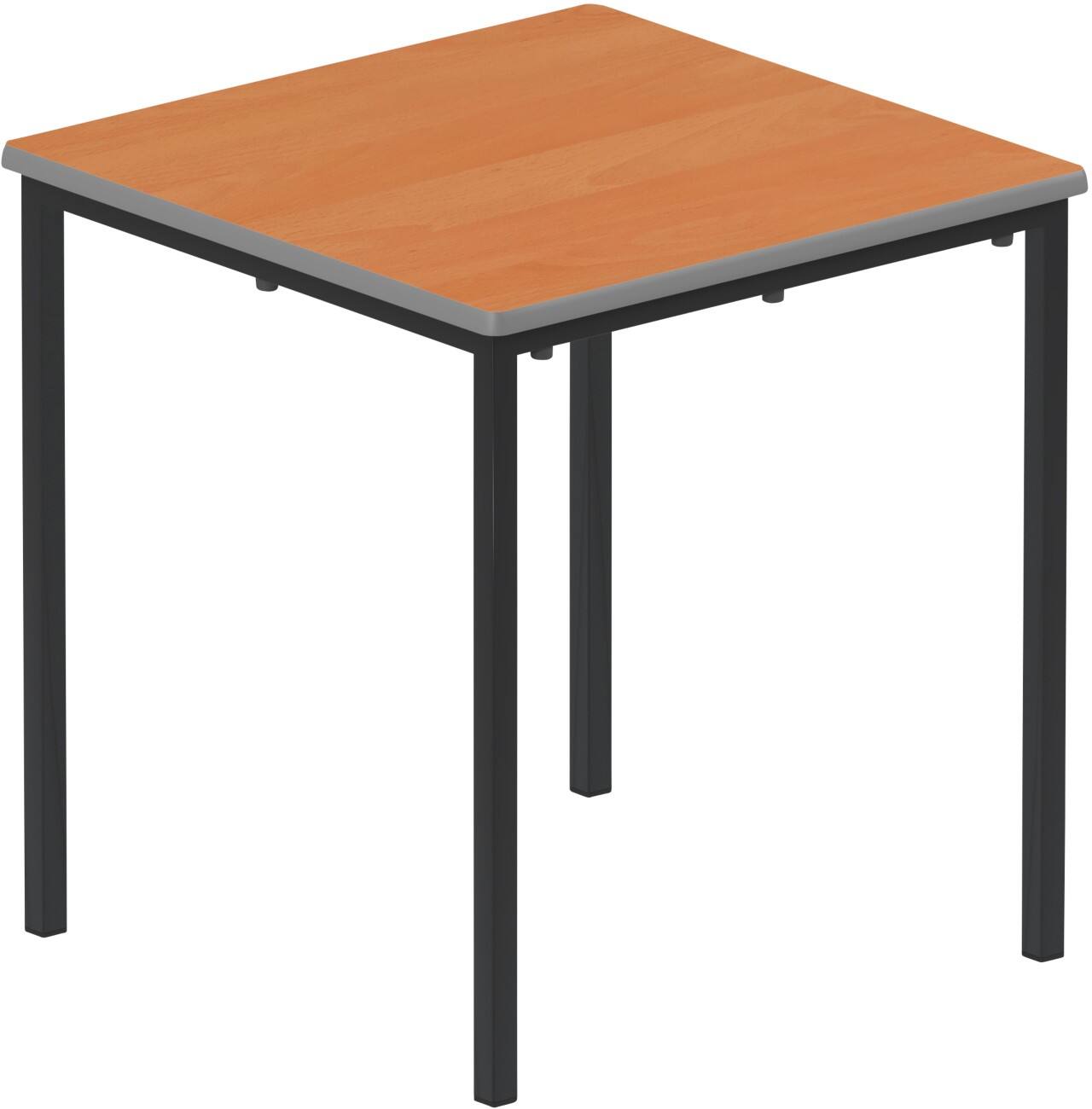 TITAN Square Table MDF (Medium-Density Fibreboard) Brown Black 600 x 600 x 640 mm 8-11 years
