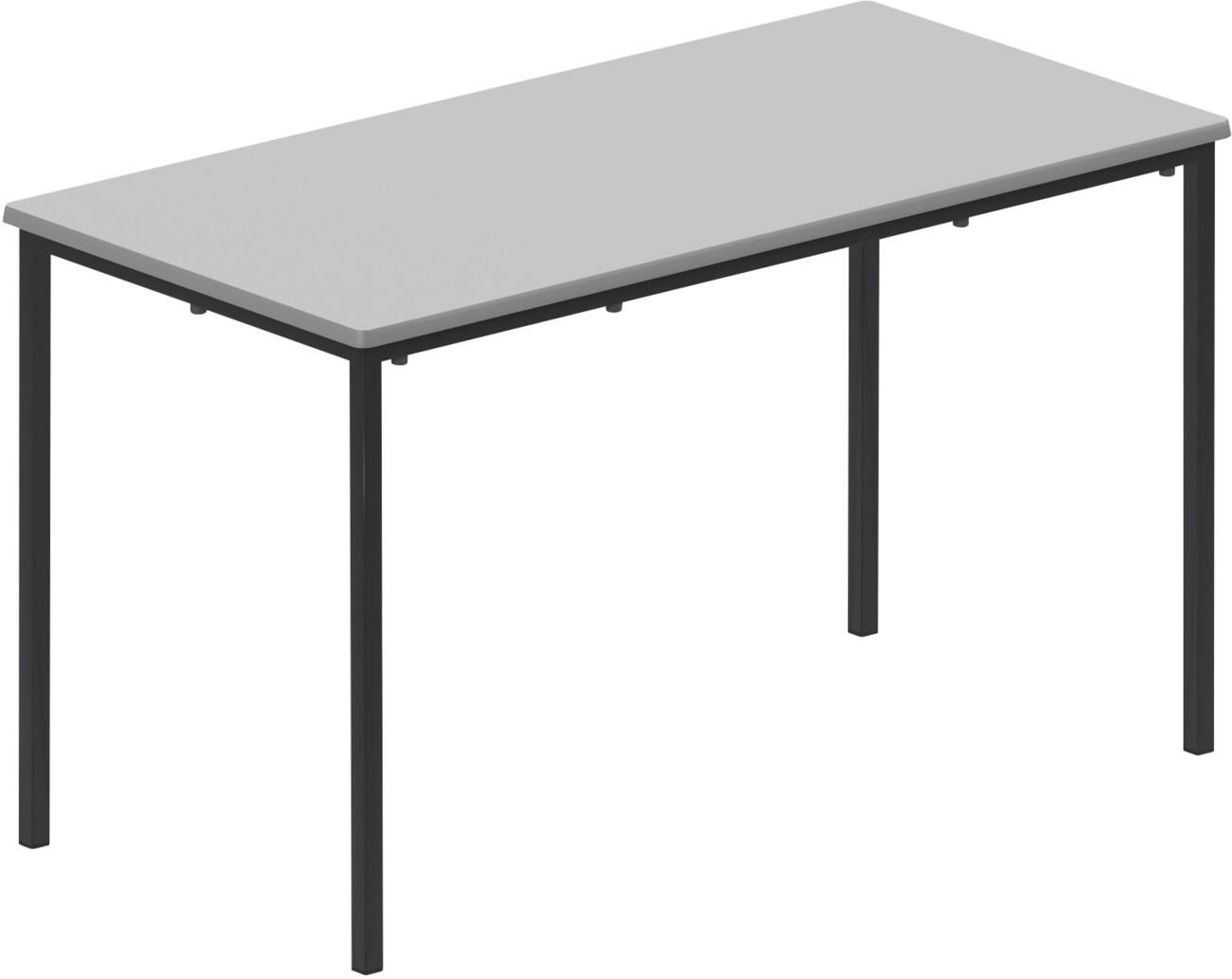TITAN Rectangular Table MDF (Medium-Density Fibreboard) Grey Black 1,200 x 600 x 710 mm 11-14 years