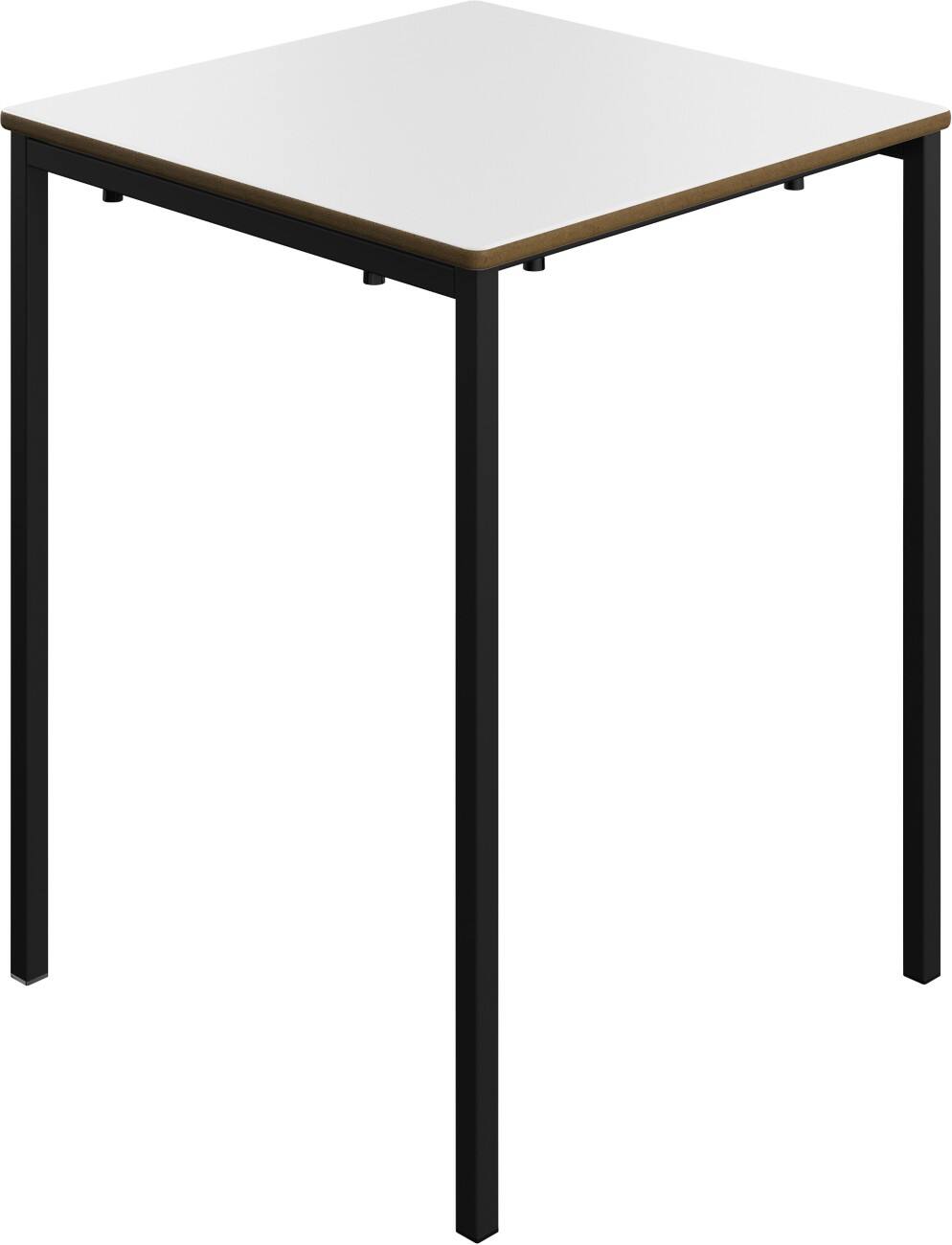TITAN Rectangular Table MDF (Medium-Density Fibreboard) White Black 600 x 600 x 760 mm 14+ years