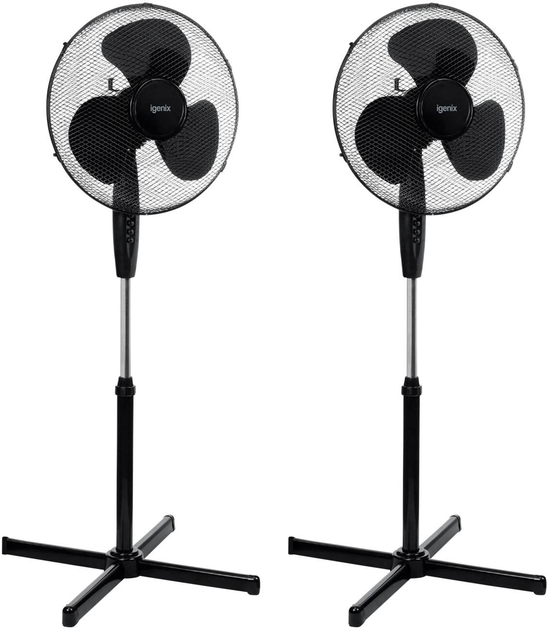 Igenix Height Adjustable Fan Main 3 125 cm Black FANPK12 40.64 cm