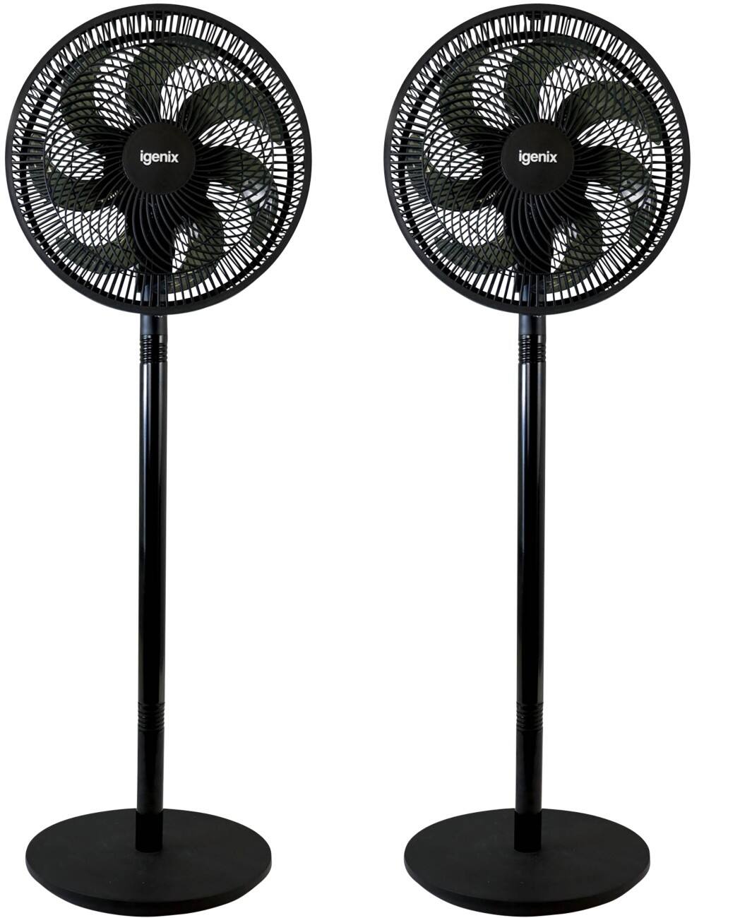 Igenix Height Adjustable Fan Main 3 113 cm Black FANPK16 30.48 cm