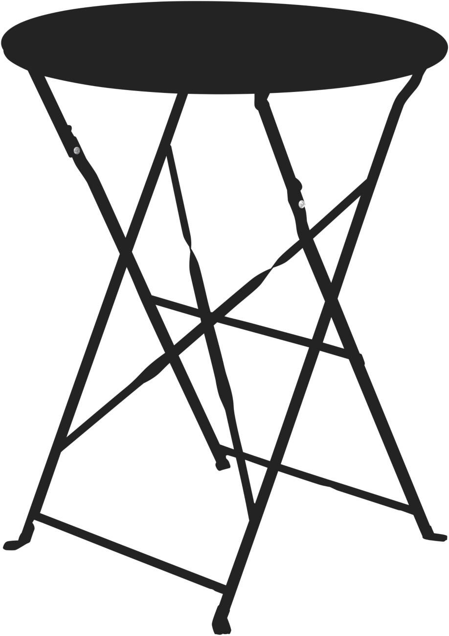 meet powered by PAPERFLOW EDEN Non Height Adjustable Circular Table Round TAEDENO.01 600 x 600 x 730 mm