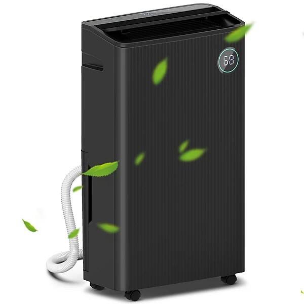 HOMCOM Portable Dehumidifier with Air Purifier Filter 16L Black 821-024V70BK