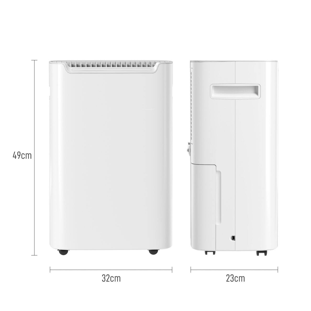 HOMCOM Dehumidifier with 24H Timer 20 L White 821-034V70WT
