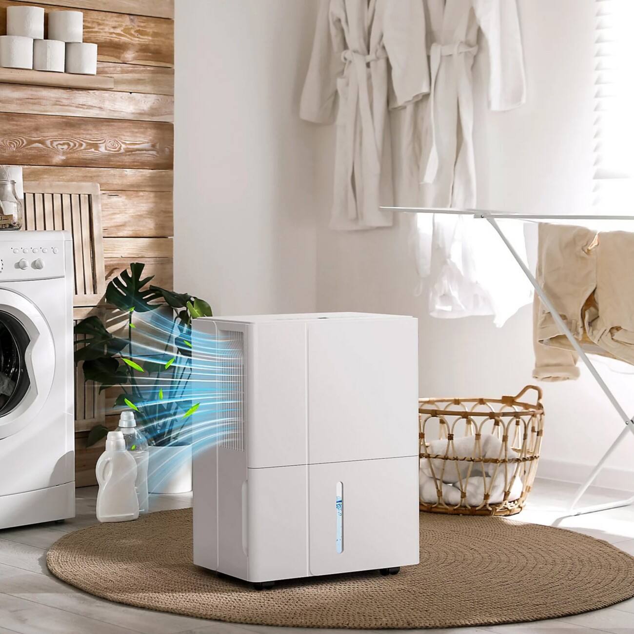 HOMCOM Dehumidifier with Filter 30 L White 821-039V70WT