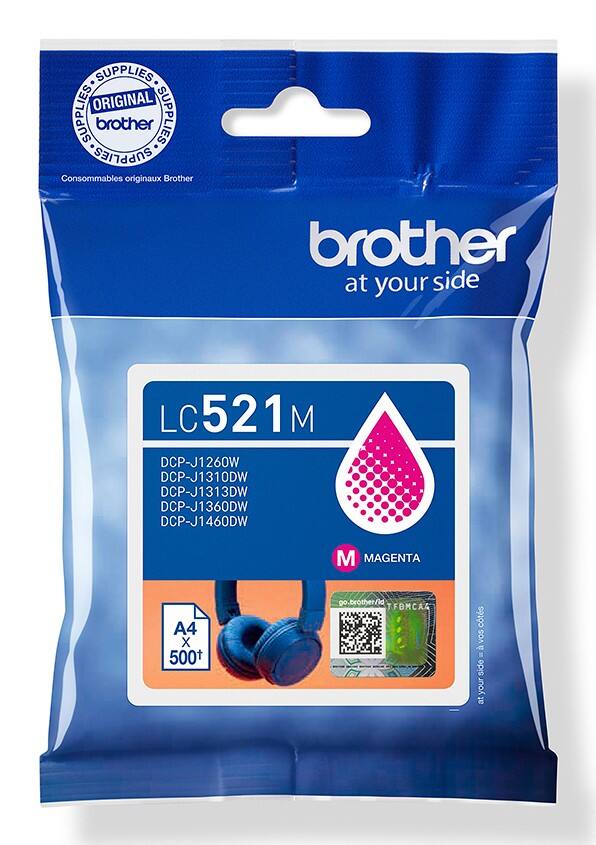 Brother LC521M Original Ink Cartridge Magenta