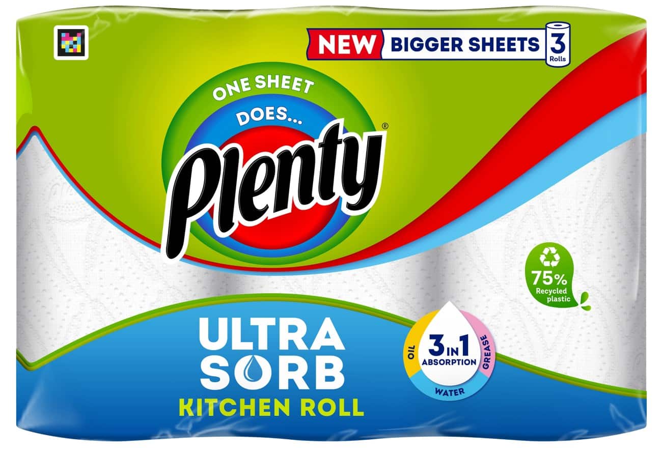 Plenty Kitchen Roll 2 Ply 102110 3 Pieces