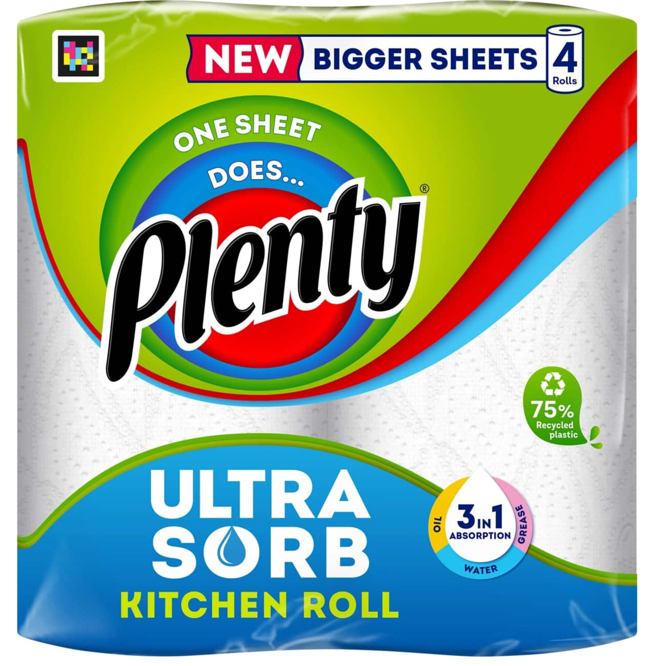 Plenty Kitchen Roll 2 Ply 102111 4 Pieces