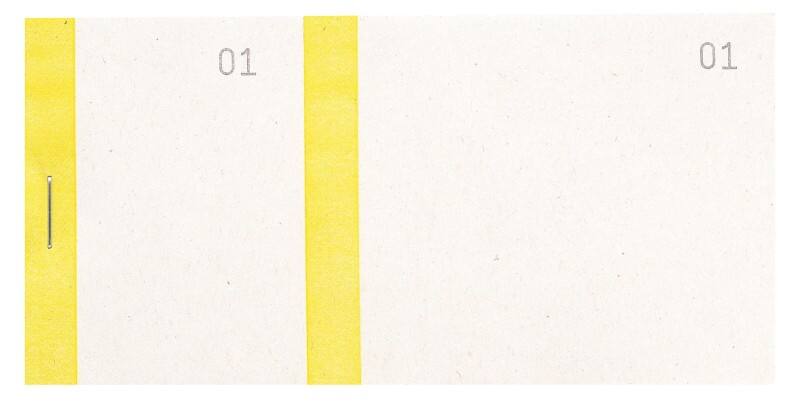 Exacompta Order Book 96303E Restaurant Yellow 6 x 0.8 x 13.5 cm Pack of 50