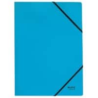 Leitz Recycle Card Folder with Elastic Bands 3908 A4 CO2 Compensated Blue 100% Recycled Card