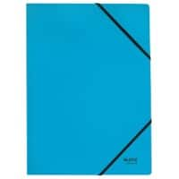 Leitz Recycle Card Folder with Elastic Bands 3908 A4 CO2 Compensated Blue 100% Recycled Card