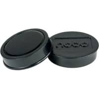 Nobo Whiteboard Magnets 1915305 38 mm Round Black Pack of 10