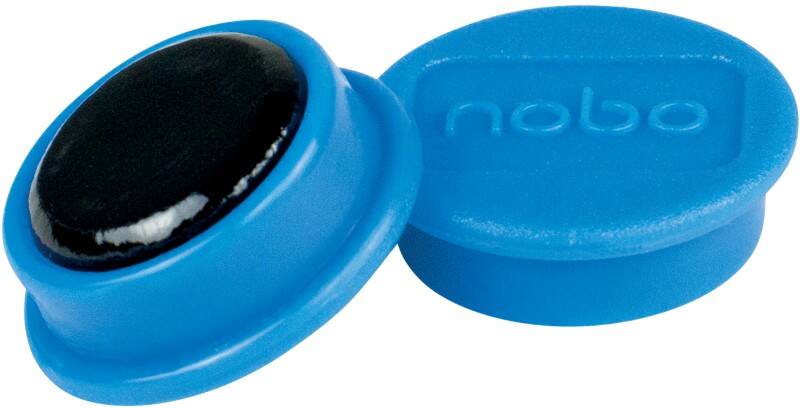 Nobo Whiteboard Magnets Blue 0.3 kg Bearing Capacity 24 mm Pack of 10