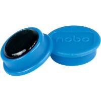 Nobo Whiteboard Magnets 1915292 24 mm Round Blue Pack of 10