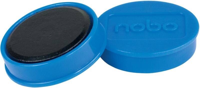 Nobo Whiteboard Magnets Blue 0.8 kg Bearing Capacity 32 mm Pack of 10