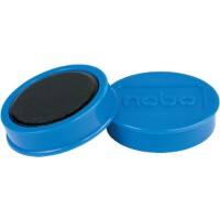 Nobo Whiteboard Magnets Blue 1.5 kg bearing-capacity 38 mm Pack of 10