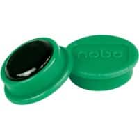 Nobo Whiteboard Magnets Green 0.3 kg Bearing Capacity 24 mm Pack of 10