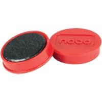 Nobo Whiteboard Magnets 1915300 32 mm Round Red Pack of 10