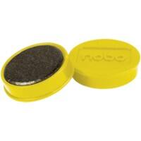 Nobo Whiteboard Magnets Yellow 0.8 kg bearing-capacity 32 mm Pack of 10