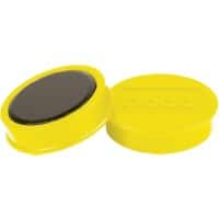 Nobo Whiteboard Magnets Yellow 1.5 kg Bearing Capacity 38 mm Pack of 10