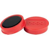 Nobo Whiteboard Magnets Red 2.5 kg Bearing Capacity 38 mm Pack of 10