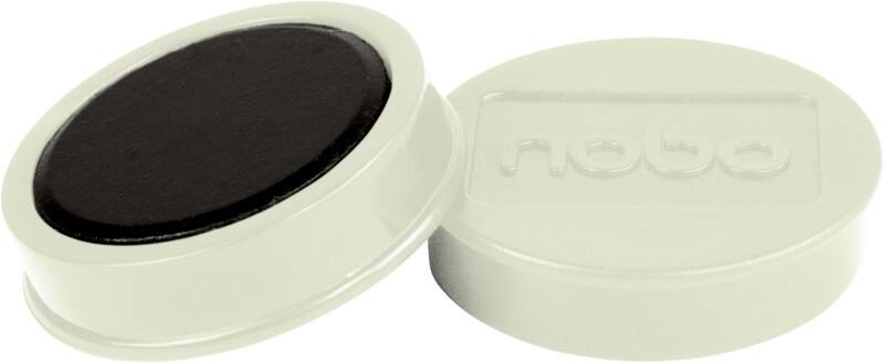 Nobo Whiteboard Magnets White 2.5 kg Bearing Capacity 38 mm Pack of 10