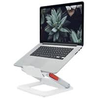 Leitz Ergo Ergonomic Height Adjustable Multi-Angle Cooling Laptop Stand 6424 Up to 15" White