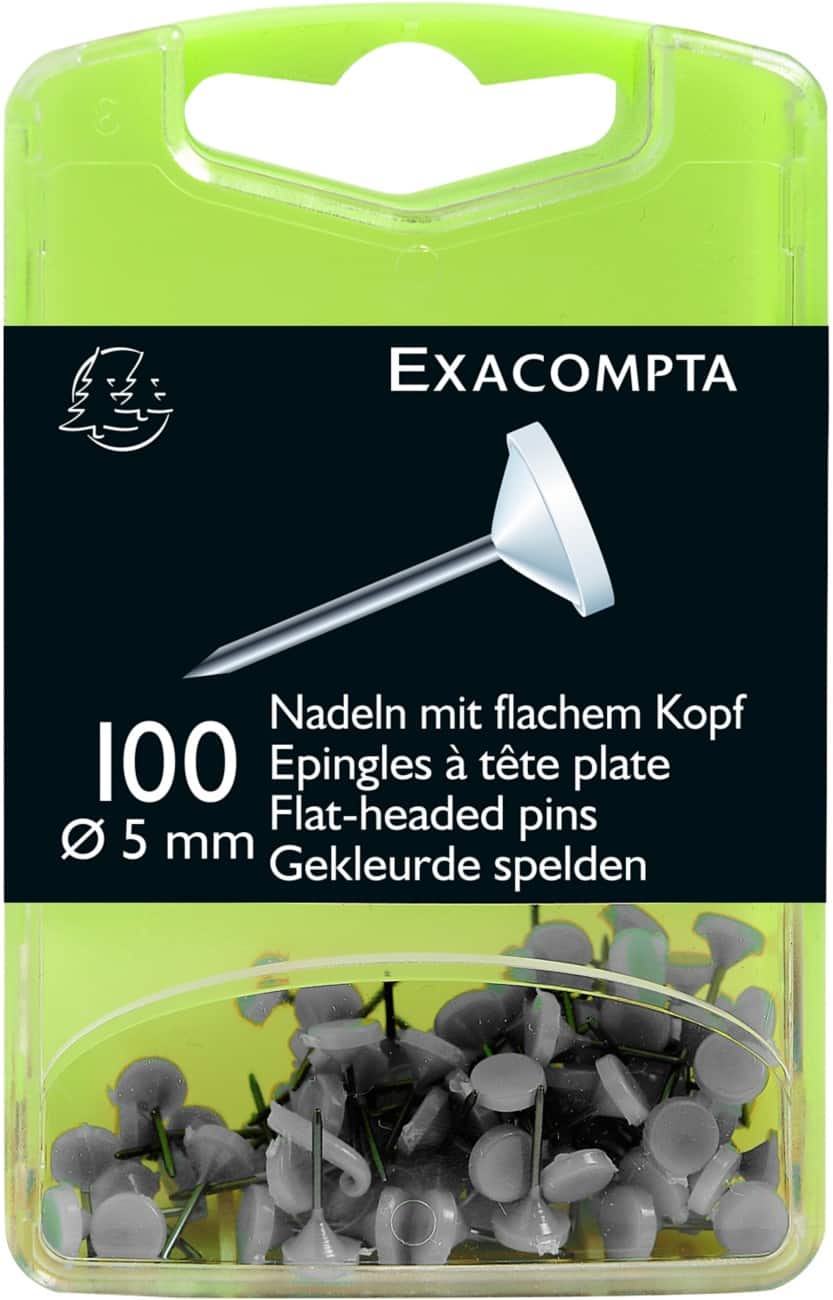 Exacompta Map Pins 5 mm White Pack of 100