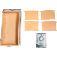 Exacompta Aquarel Index Cards Box A7 Plastic 900 Cards Coral 8 Pack of 8