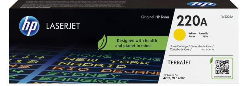 HP 220A Original Toner Cartridge W2202A Yellow