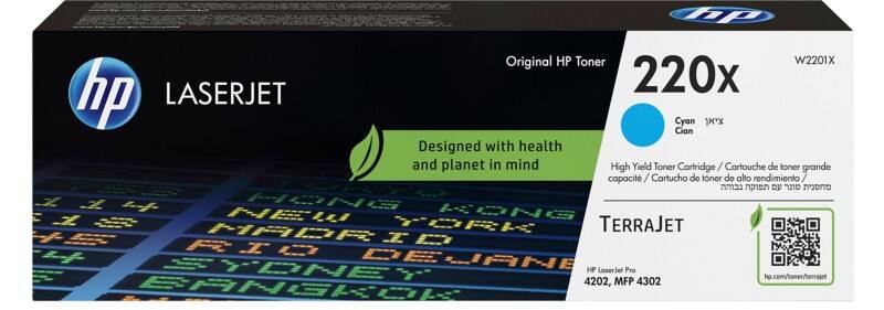 HP 220X Original Toner Cartridge W2201X Cyan