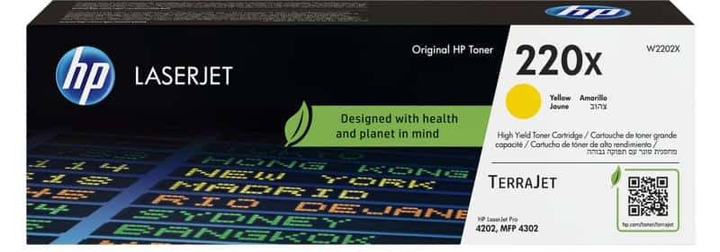 HP 220X Original Toner Cartridge W2202X Yellow