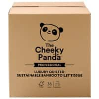 The Cheeky Panda Toilet Roll 3 Ply LQTOILT36 36 Rolls of 160 Sheets