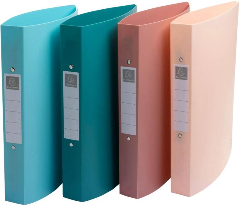 Exacompta Skandi 30 mm Ring Binder PP (Polypropylene) A4 Maxi 2 Rings Assorted 54470E Pack of 4