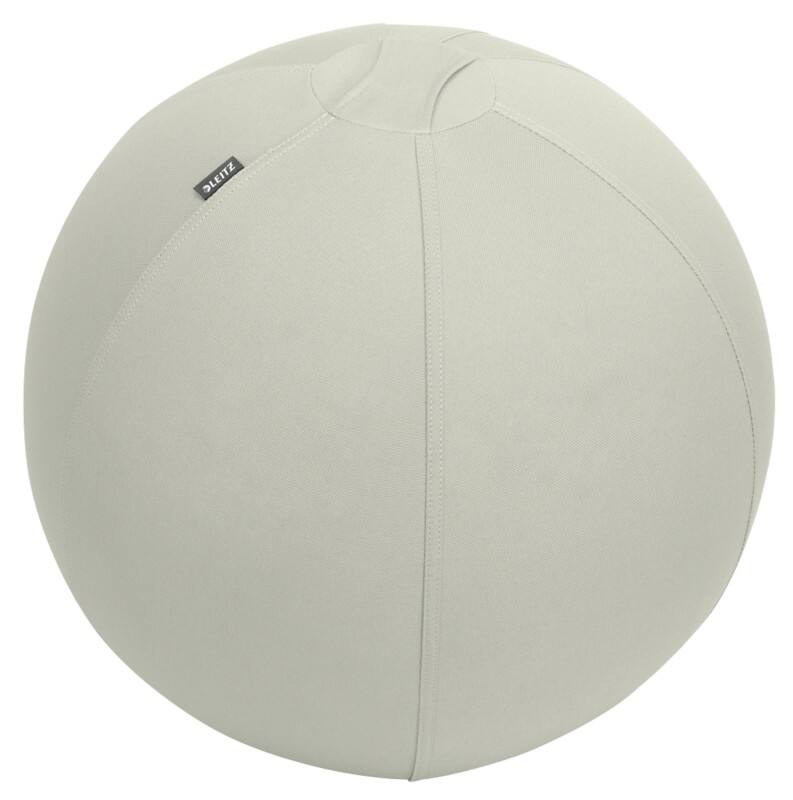 Leitz Ergo Ergonomic Sitting Ball 6541 Stopper Function Carry Handle Washable 55 cm Up to 120 kg Light Grey