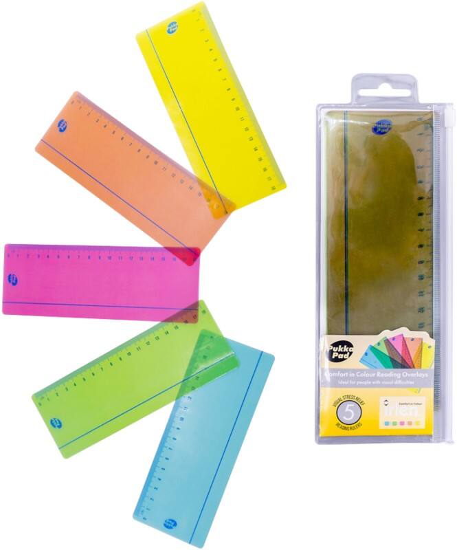 Pukka Pad Irlen Reading Overlay Plastic Assorted 19 cm IRLOVERLAY Pack of 5