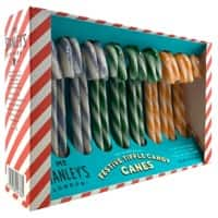 Mr Stanley's Festive Tipple Gin, Whiskey and Mulled Wine Flavoured Candy Canes 252 g