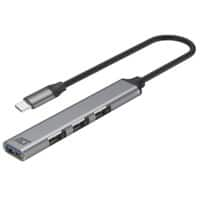 ACT USB-C Hub USB-C Male USB A Female 0.18 m Grey