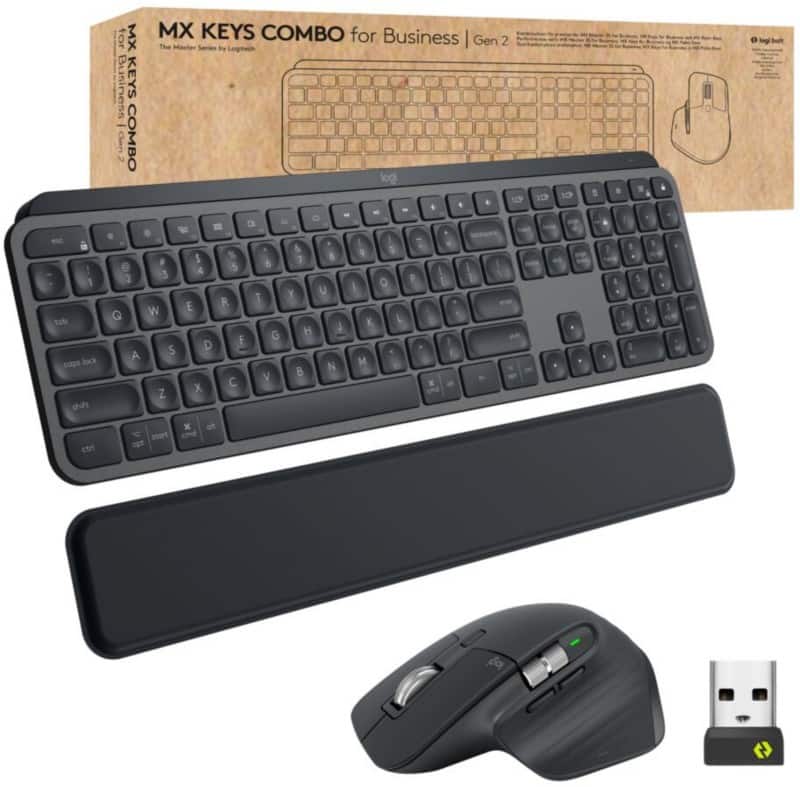 Logitech Business Gen 2 Keyboard and Mouse Wireless QWERTY with bluetooth Graphite 920-010932
