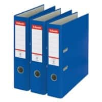 Esselte Essentials Lever Arch File A4 72 mm Blue 2 ring 624291 Polypropylene Portrait Pack of 3