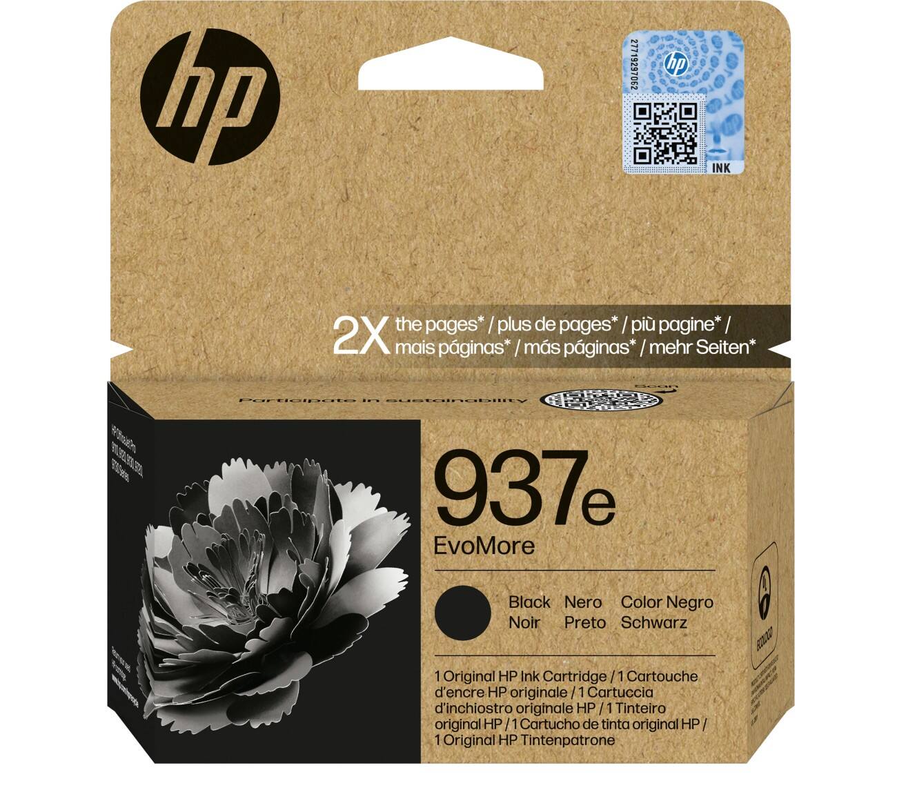 HP 937e Original Ink Cartridge 4S6W9NE Black